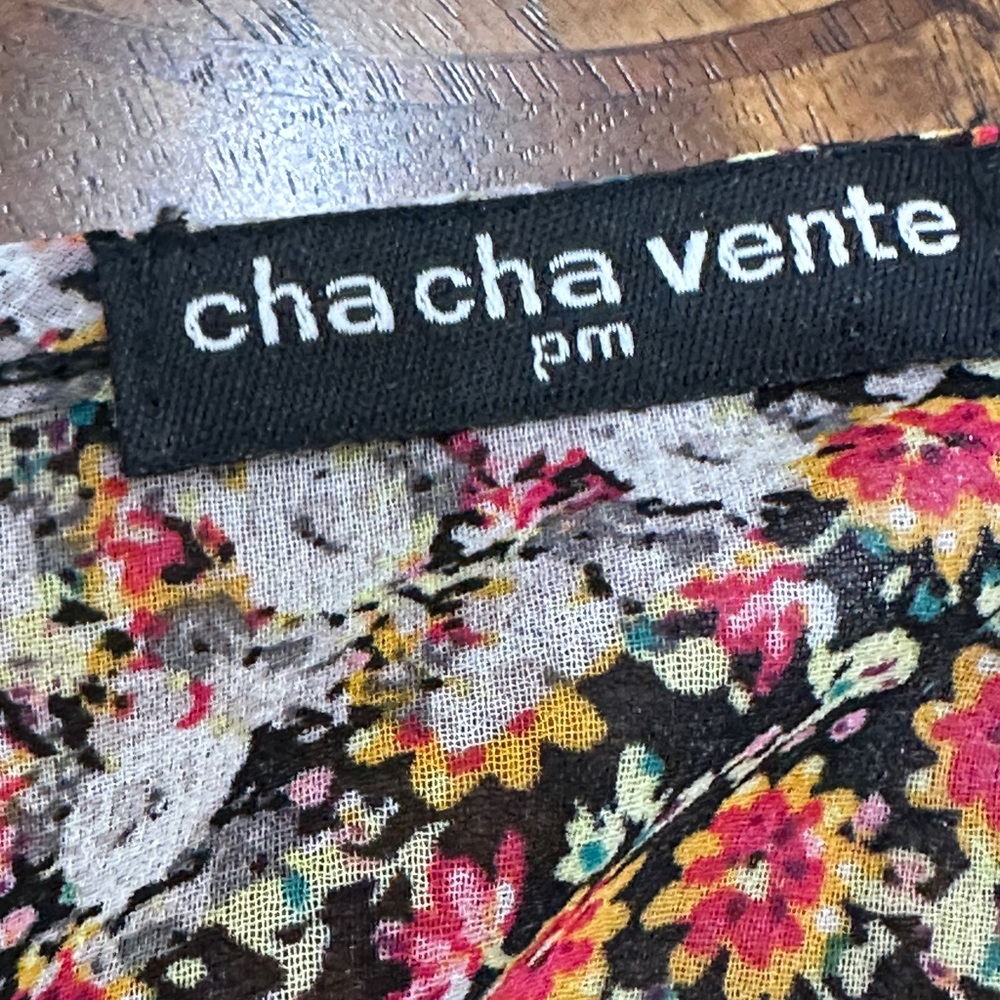 Cha Cha Vente Floral Patchwork Blouse Petite Medi… - image 5